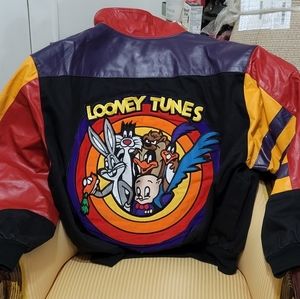 Vintage Looney Tunes Leather Jacket 1992 Jeff Hamilton